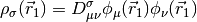 \rho_\sigma (\vec r_1) = D_{\mu\nu}^{\sigma} \phi_{\mu} (\vec r_1)
\phi_\nu (\vec r_1)